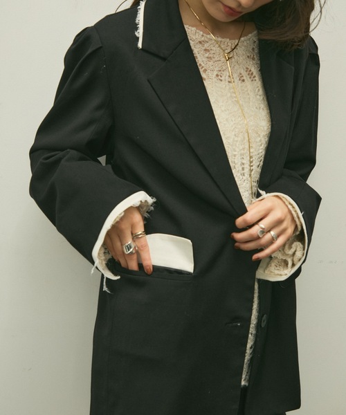 セール】Over shoulder jacket / オーバーショルダージャケット