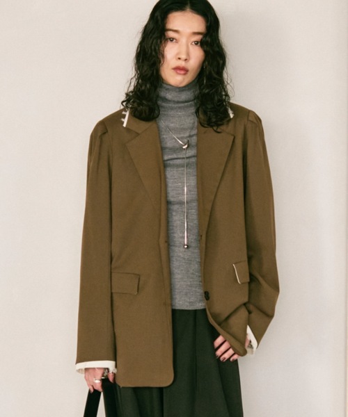 セール】Over shoulder jacket / オーバーショルダージャケット