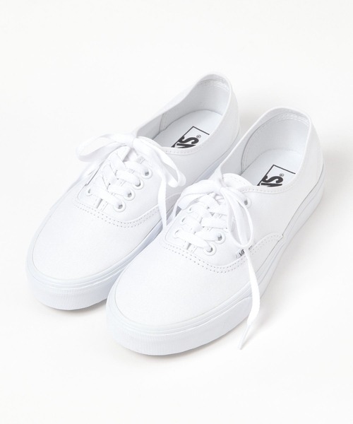 studio CLIP(スタディオクリップ)の「【daily CLIP】VANS Authentic(スニーカー・レディース・ホワイト/ブラック・MEDIUM/LARGE)」の1枚目の写真