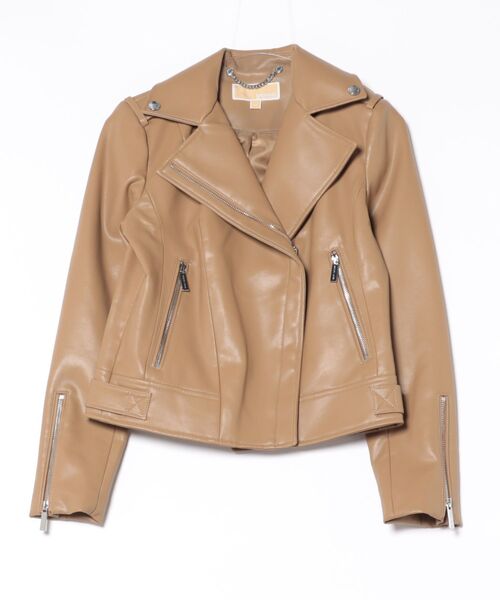 MICHEAL KORS レザージャケット 公式アウトレット】HERMAN KEY シングル ライダースジャケット