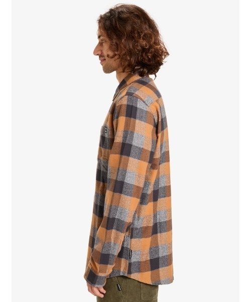 Quiksilver(クイックシルバー)の「MOTHERFLY PLAID LS S /クイックシルバーチェック柄長袖シャツ(シャツ/ブラウス・メンズ・ブラウン/ブルー/ホワイト・LARGE/X-LARGE/MEDIUM)」の12枚目の写真