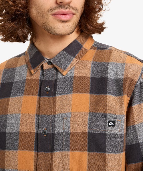 Quiksilver(クイックシルバー)の「MOTHERFLY PLAID LS S /クイックシルバーチェック柄長袖シャツ(シャツ/ブラウス・メンズ・ブラウン/ブルー/ホワイト・LARGE/X-LARGE/MEDIUM)」の14枚目の写真