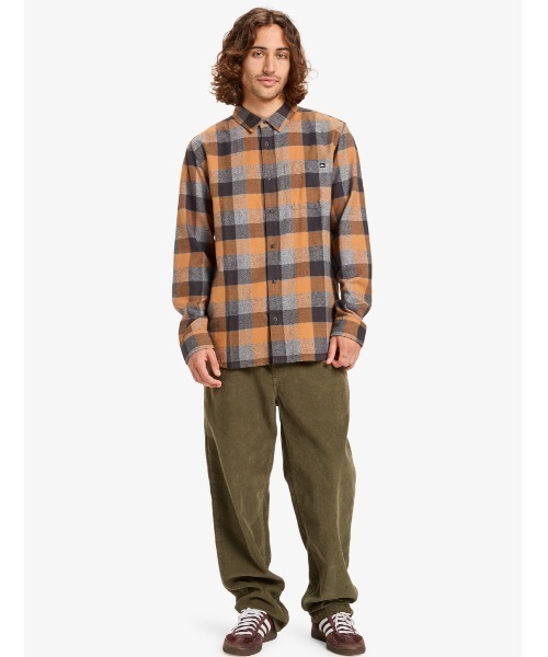 Quiksilver(クイックシルバー)の「MOTHERFLY PLAID LS S /クイックシルバーチェック柄長袖シャツ(シャツ/ブラウス・メンズ・ブラウン/ブルー/ホワイト・LARGE/X-LARGE/MEDIUM)」の15枚目の写真