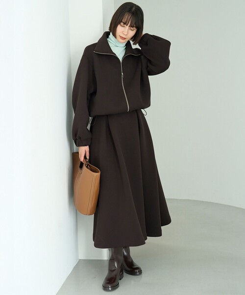 VERY×UNFILOコラボ】BEAUTY FORM JERSEY+ ZIPブルゾン（ブルゾン