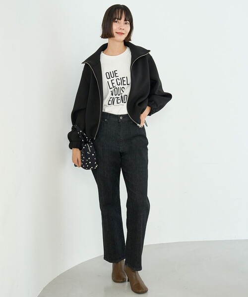 VERY×UNFILOコラボ】BEAUTY FORM JERSEY+ ZIPブルゾン（ブルゾン