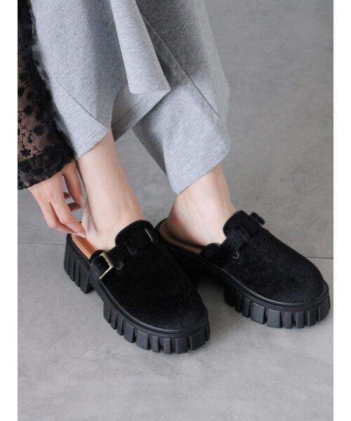 ehka sopo(エヘカソポ)の「厚底サボ(ブーツ・レディース・ブラウン/オフホワイト/ブラック・L/M)」の21枚目の写真