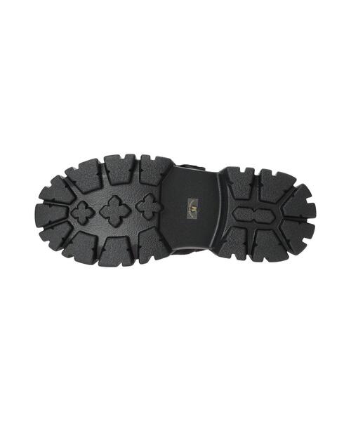 ehka sopo(エヘカソポ)の「厚底サボ(ブーツ・レディース・ブラウン/オフホワイト/ブラック・L/M)」の4枚目の写真