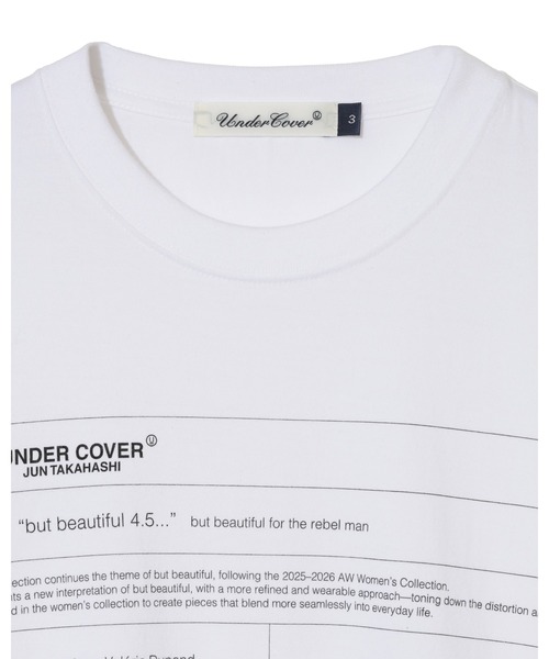 UNDERCOVER(アンダーカバー)の「UC1F3803(Tシャツ/カットソー・メンズ・ホワイト/レッド系その他/ブラック・4/3/2/1/5)」の9枚目の写真