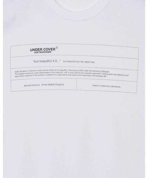 UNDERCOVER(アンダーカバー)の「UC1F3803(Tシャツ/カットソー・メンズ・ホワイト/レッド系その他/ブラック・4/3/2/1/5)」の10枚目の写真