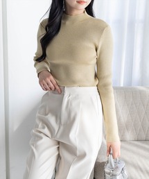 clear | ハイゲージラメニットトップス[カジュアル 着回し抜群 大人]≪AW新作≫(ニット/セーター)