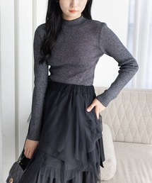 clear | ハイゲージラメニットトップス[カジュアル 着回し抜群 大人]≪AW新作≫(ニット/セーター)