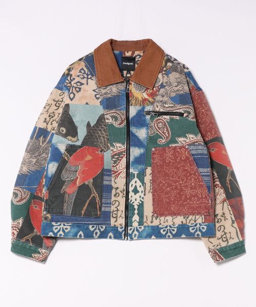 Desigual(デシグアル)の「パッチワークファブリックジャケット ユニセックス(その他アウター・メンズ・ホワイト・S/M/L/XL)」の6枚目の写真