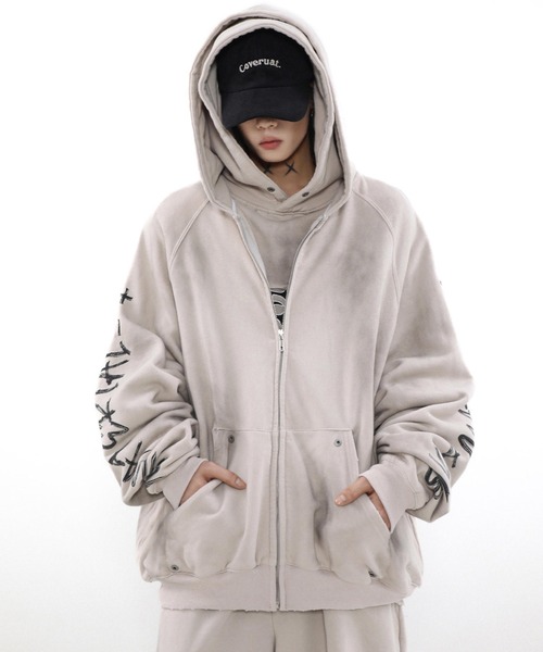 mushwear(マッシュウェア)の「マッドダイパーカー(パーカー・メンズ・ブラック/アイボリー・XX-LARGE/MEDIUM/X-LARGE/LARGE)」の7枚目の写真