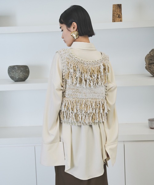 AIC.(エーアイシー)の「ビッグカフスサテンオーバーシャツ(シャツ/ブラウス・レディース・キナリ・FREE)」の22枚目の写真