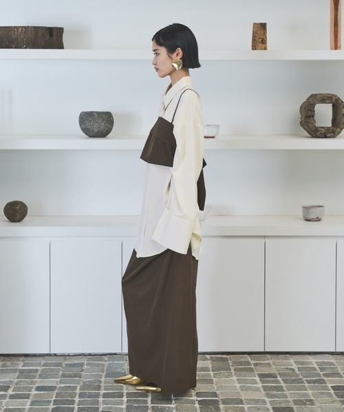 AIC.(エーアイシー)の「ビッグカフスサテンオーバーシャツ(シャツ/ブラウス・レディース・キナリ・FREE)」の14枚目の写真