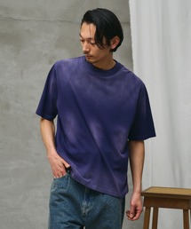 paradigm（パラダイム）の「【paradigm】ガス焼き天竺サルファダイスプレーT（Tシャツ/カットソー）」