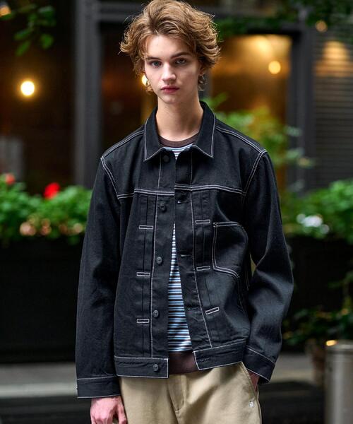 美品 ドレステリア ジャケット ジージャン Ｇデニム ヴィンテージバンドカラーGジャン（デニムジャケット