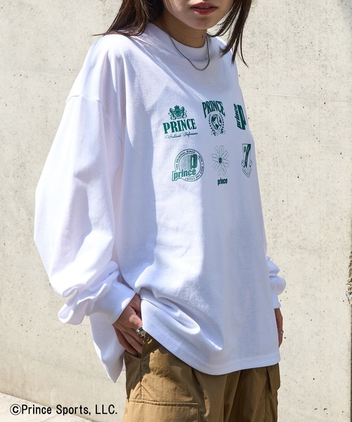 PRINCE（プリンス）の「【Prince】Prince ARCHIVE LOGO Long Sleeve Tee（Tシャツ/カットソー・メンズ・グレー/グリーン/ホワイト/ブラック・L/M/S/XS/XL）」の7枚目の写真