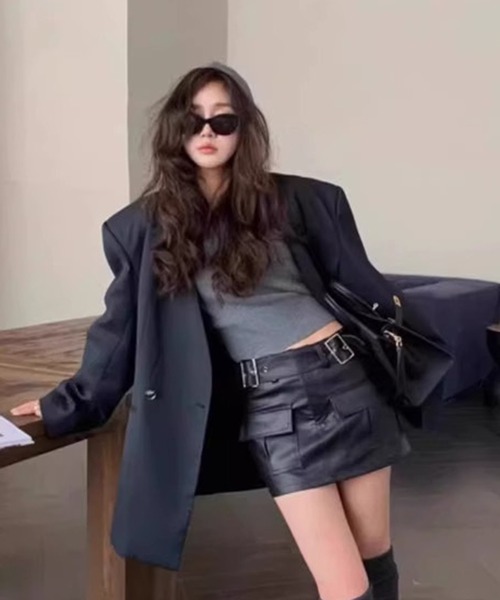 HALEY PESCA（ヘーリーペスカ）の「HALEY PESCA/ショート丈　フードニットトップス（ニット/セーター・レディース・ブラック/グレー/レッド/ホワイト・FREE）」の13枚目の写真