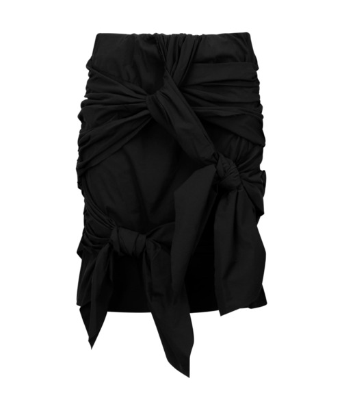 NACHE(ナチェ)の「NACHE/ナチェ/TWIST TIE MIDI SKIRT(スカート・レディース・ブラック/アイボリー・1/0)」の7枚目の写真