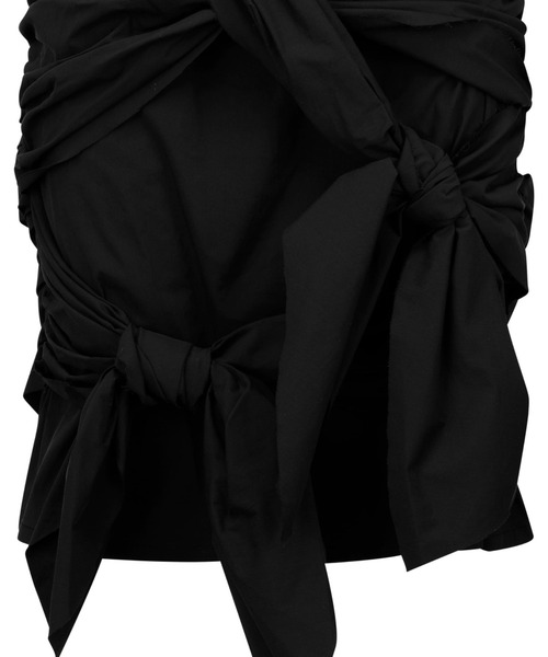 NACHE(ナチェ)の「NACHE/ナチェ/TWIST TIE MIDI SKIRT(スカート・レディース・ブラック/アイボリー・1/0)」の9枚目の写真