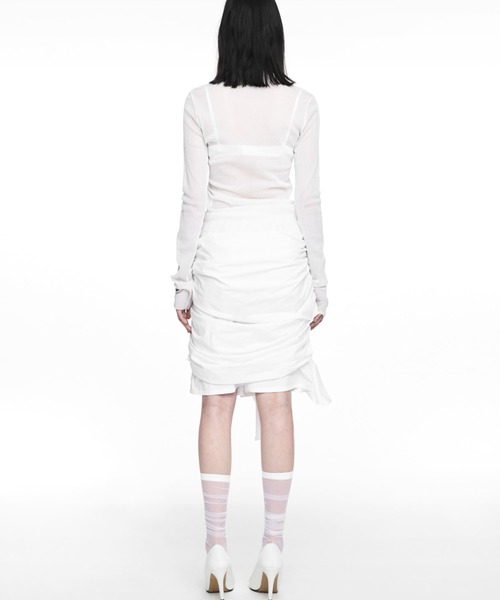 NACHE(ナチェ)の「NACHE/ナチェ/TWIST TIE MIDI SKIRT(スカート・レディース・ブラック/アイボリー・1/0)」の12枚目の写真