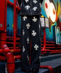 UNKNOWNLONDON/アンノウンロンドン/LHP別注 Leather Cross Buggy Pants