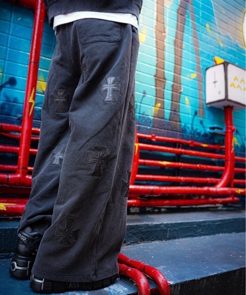 UNKNOWNLONDON/アンノウンロンドン/LHP別注 Leather Cross Buggy Pants