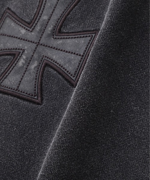 UNKNOWN LONDON(アンノウン・ロンドン)の「UNKNOWNLONDON/アンノウンロンドン/LHP別注 Leather Cross Buggy Pants(スウェットパンツ・レディース・ブラック/ホワイト・S/M/L)」の17枚目の写真