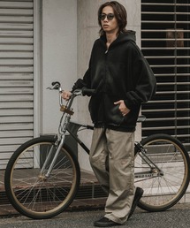 ALL RUNS | ヴィンテージ ウォッシュ加工 ダブルジップパーカー(パーカー)