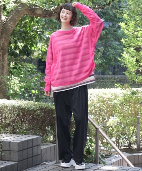 H.A.K（ハク）の「コットンナイロンストレッチ　バレルパンツ（その他パンツ・レディース・カーキ/ブラック・1/2）」の8枚目の写真