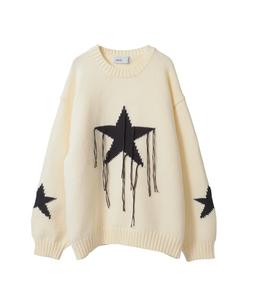 STAR☆ FRINGE KNIT PULLOVER（ニット/セーター）｜CONVERSE TOKYO