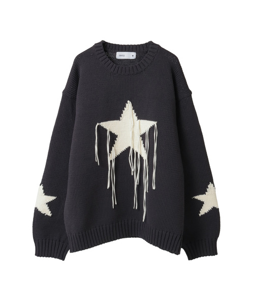 STAR☆ FRINGE KNIT PULLOVER（ニット/セーター）｜CONVERSE TOKYO