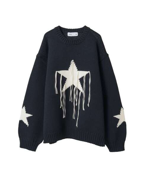 STAR☆ FRINGE KNIT PULLOVER（ニット/セーター）｜CONVERSE TOKYO