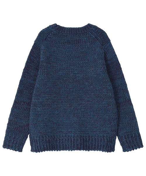 ZUCCa（ズッカ）の「スラブMIXニット / ニットプルオーバー / S（ニット/セーター・レディース・ブルー/オレンジ/ブラック・M size）」の4枚目の写真