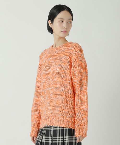 ZUCCa（ズッカ）の「スラブMIXニット / ニットプルオーバー / S（ニット/セーター・レディース・ブルー/オレンジ/ブラック・M size）」の6枚目の写真