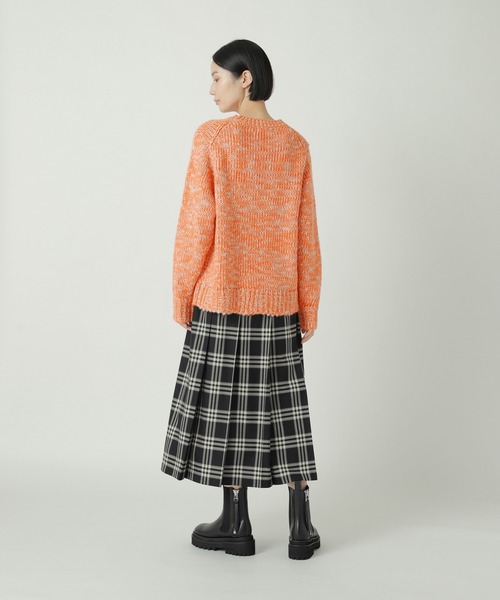 ZUCCa（ズッカ）の「スラブMIXニット / ニットプルオーバー / S（ニット/セーター・レディース・ブルー/オレンジ/ブラック・M size）」の9枚目の写真