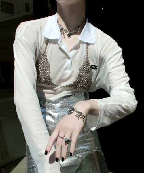 Soierie(ソワリー)の「イノセント ハート ネックレス / Innocent heart necklace(ネックレス・レディース・シルバー系・FREE)」の11枚目の写真