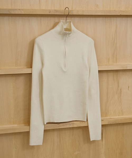 TODAYFUL(トゥデイフル)の「【TODAYFUL/トゥデイフル】Halfzip Rib Knit/ハーフジップリブニット(ニット/セーター・レディース・キナリ/ダークグレー/チョコ・FREE)」の11枚目の写真