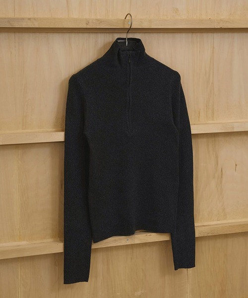 TODAYFUL/トゥデイフル】Halfzip Rib Knit/ハーフジップリブニット