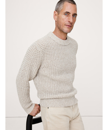 Banana Republic | イタリアンウールブレンド ワッフルニット セーター(ニット/セーター)