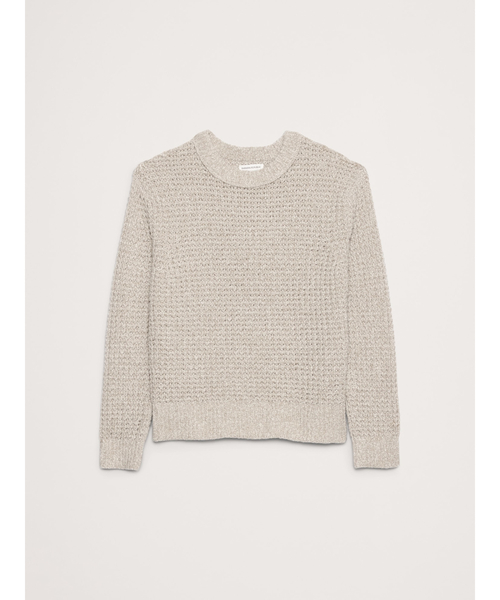 Banana Republic（バナナリパブリック）の「イタリアンウールブレンド ワッフルニット セーター（ニット/セーター・メンズ・カーキ/ナチュラル・XL/L/M/S）」の6枚目の写真