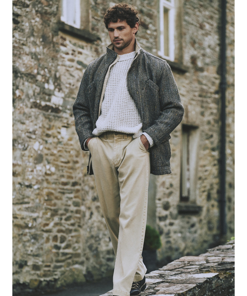 Banana Republic（バナナリパブリック）の「イタリアンウールブレンド ワッフルニット セーター（ニット/セーター・メンズ・カーキ/ナチュラル・XL/L/M/S）」の7枚目の写真