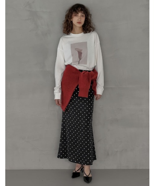 Re:EDIT（リエディ）の「[2025AW COLLECTION]もっちりニットベーシックカーディガン（カーディガン/ボレロ・レディース・レッド/ブラック/グレイッシュベージュ/グレー・FREE）」の15枚目の写真