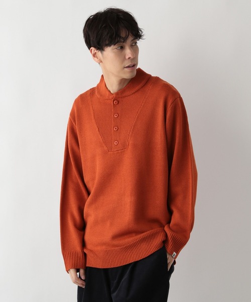 FOUND GOOD（ファウンドグッド）の「ミリタリーニット（ニット/セーター・メンズ・オレンジ系5/グレー系5/ブラック・M/S/XL/L）」の3枚目の写真