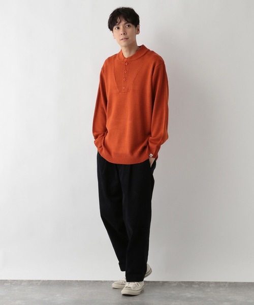 FOUND GOOD（ファウンドグッド）の「ミリタリーニット（ニット/セーター・メンズ・オレンジ系5/グレー系5/ブラック・M/S/XL/L）」の12枚目の写真