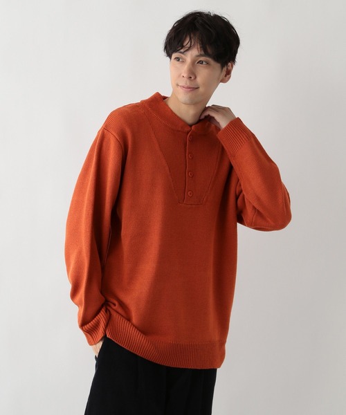 FOUND GOOD（ファウンドグッド）の「ミリタリーニット（ニット/セーター・メンズ・オレンジ系5/グレー系5/ブラック・M/S/XL/L）」の15枚目の写真