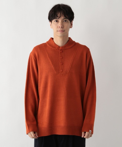 FOUND GOOD（ファウンドグッド）の「ミリタリーニット（ニット/セーター・メンズ・オレンジ系5/グレー系5/ブラック・M/S/XL/L）」の16枚目の写真