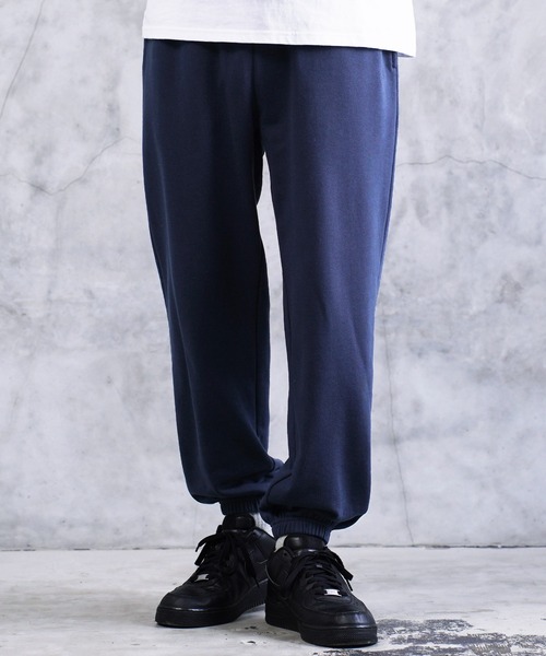 jiggys shop（ジギーズショップ）の「ワンポイント刺繍 裏毛 スウェットパンツ（スウェットパンツ・メンズ・ホワイト/ブラック/グレー/ブラウン/ネイビー・SMALL/MEDIUM/LARGE/X-LARGE）」の5枚目の写真