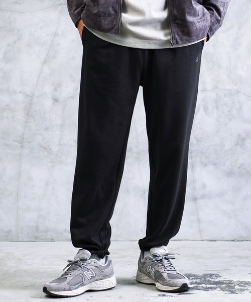 jiggys shop（ジギーズショップ）の「ワンポイント刺繍 裏毛 スウェットパンツ（スウェットパンツ・メンズ・ホワイト/ブラック/グレー/ブラウン/ネイビー・SMALL/MEDIUM/LARGE/X-LARGE）」の3枚目の写真